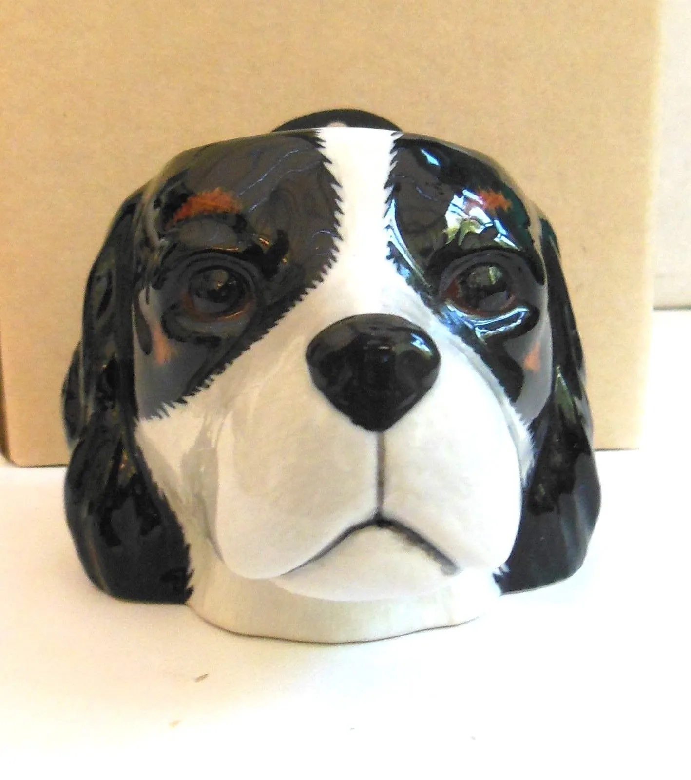 Quail Ceramics - Face Egg Cup - Cavalier King Charles Spaniel Multi-coloured