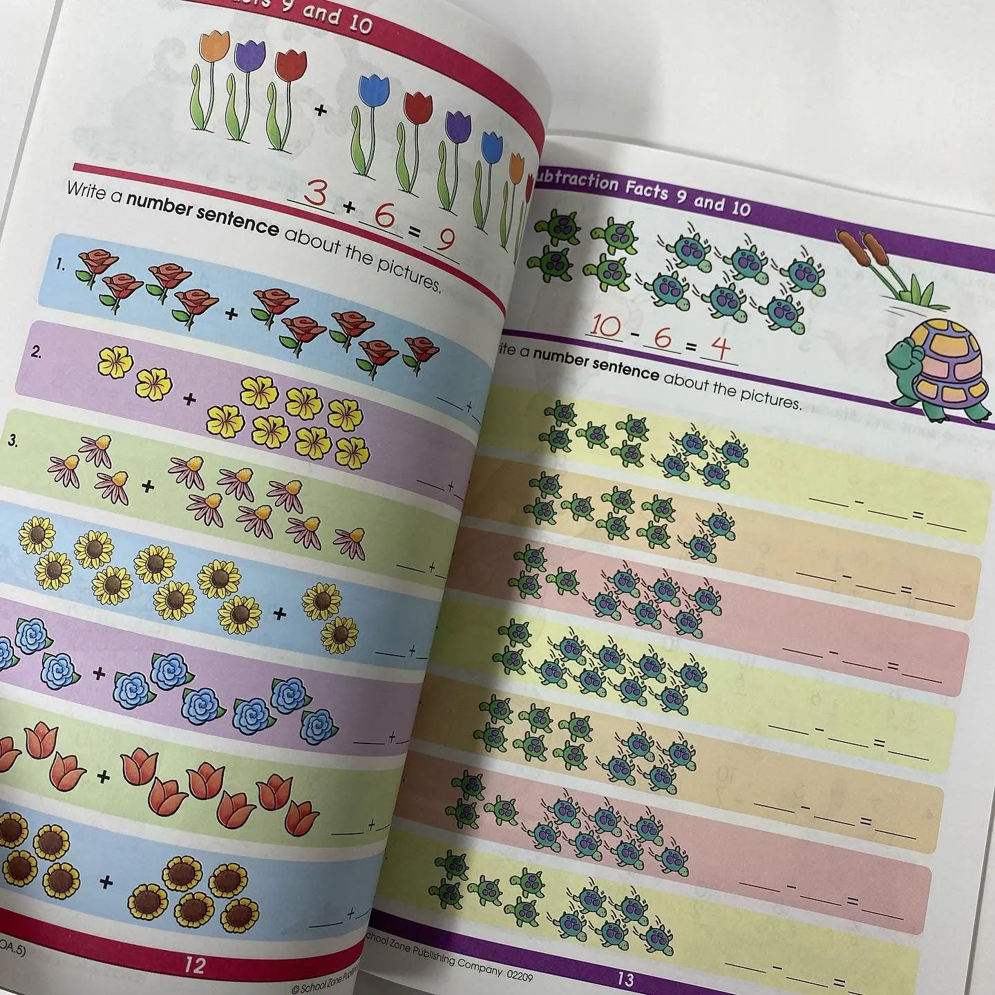School Zone  Addition & Subtraction Workbook Ages 6-8