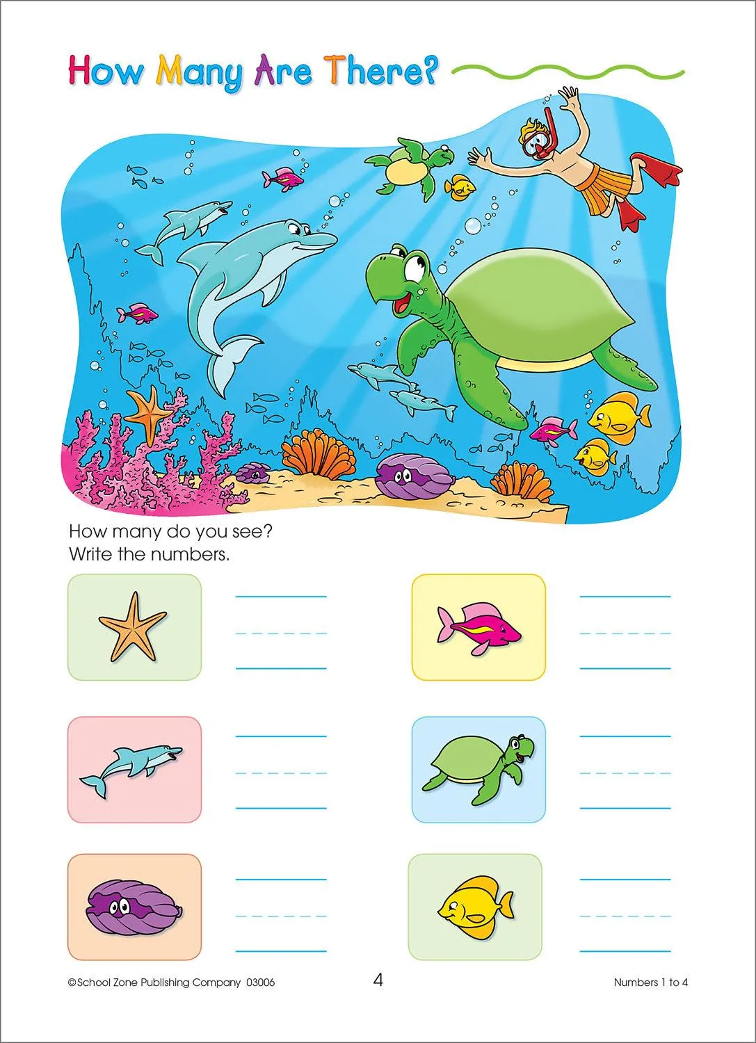 School Zone Numbers Fun! Write & Reuse Ages 5-6
