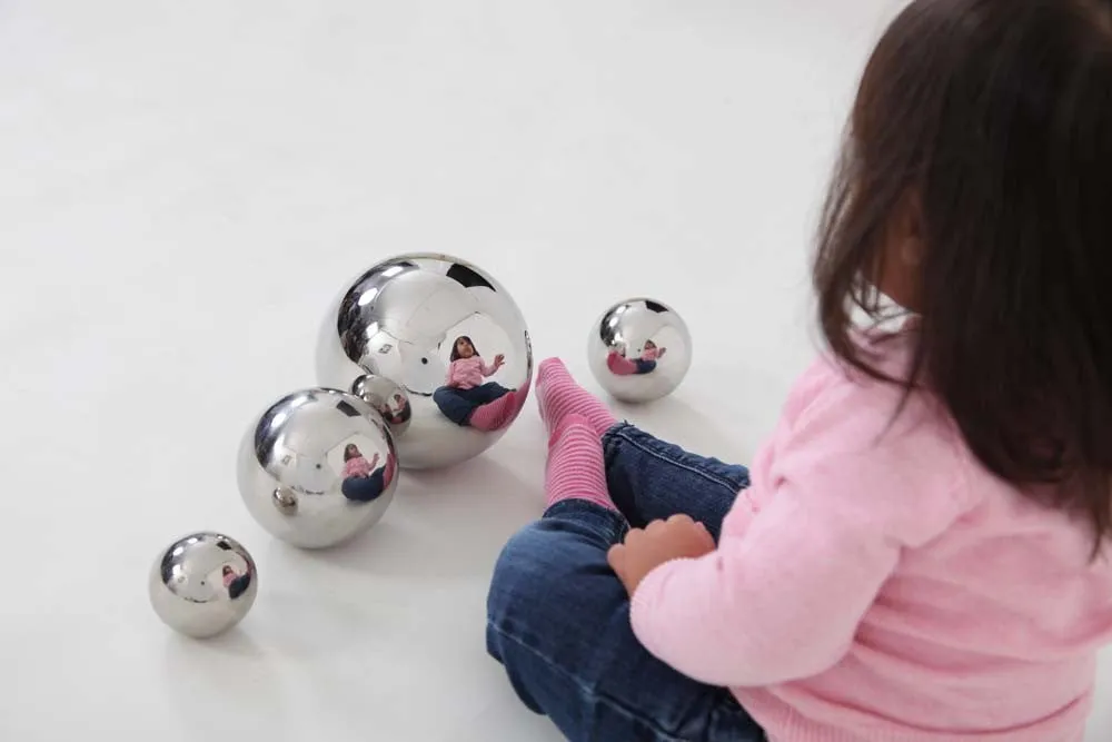 Sensory Reflective Silver Balls
