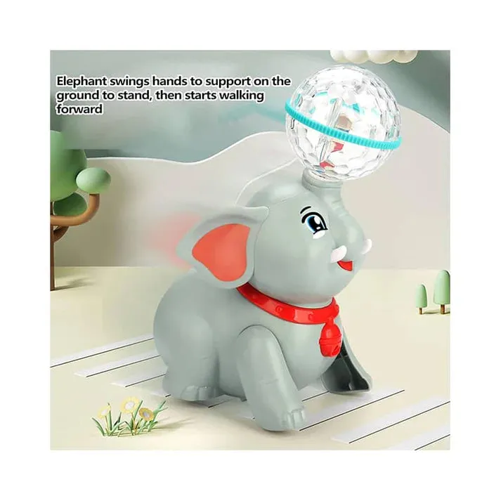 Stunt Elephant Toy with 360° Spin, Light & Sound