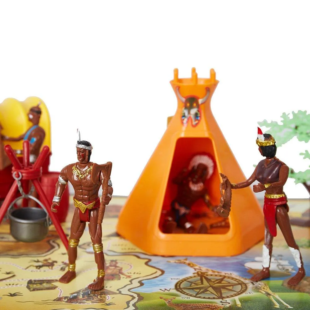 Toy Soldiers Native American Action Figurines Playset