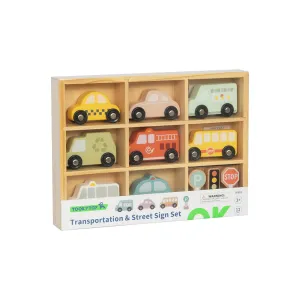 Transportation & Street Sign Set: Pastel 12pc