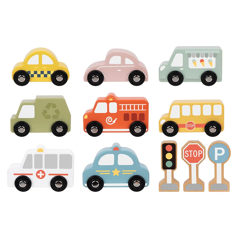 Transportation & Street Sign Set: Pastel 12pc