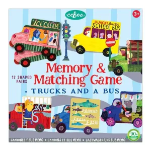 Trucks and a Bus Memory and Matching Game
