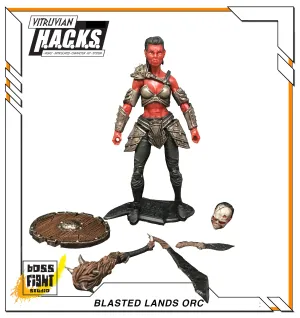 Vitruvian H.A.C.K.S. Action Figure: Female Blasted Lands Orc - WHOLESALE