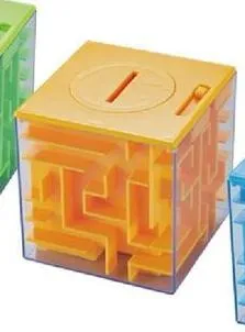 WHIZMAX Kids Money Saving Puzzle Maze Box Blue
