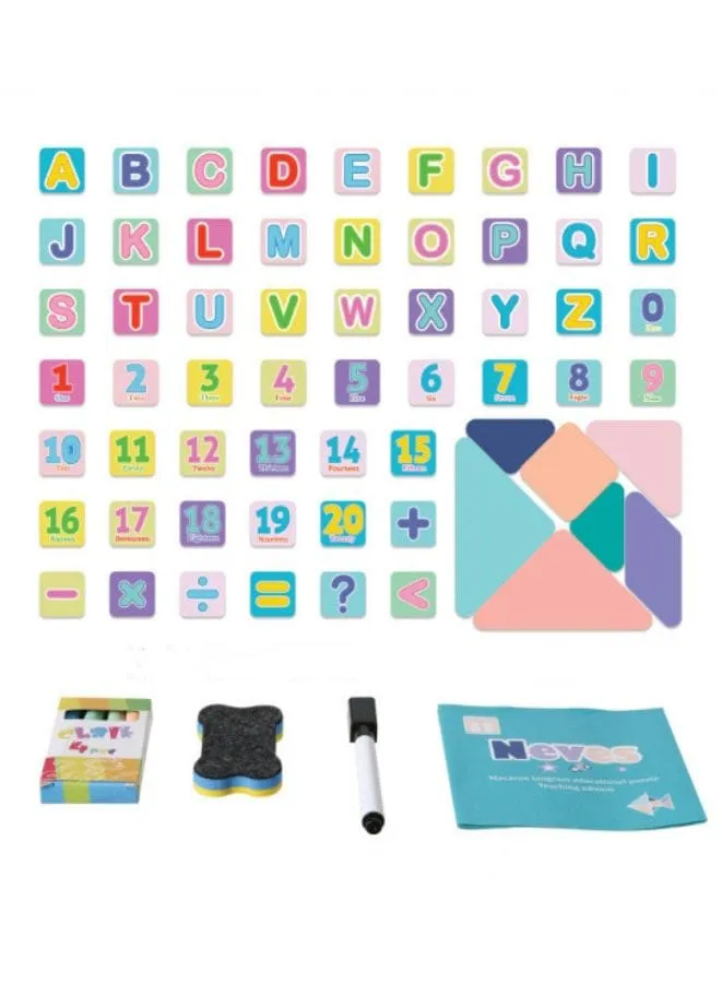 Wooden Portable Magentic Writing Board Blackboard Two in One