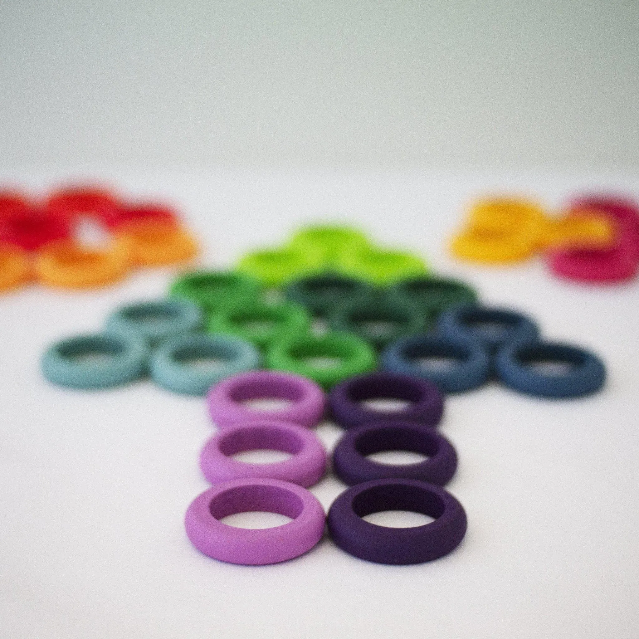 Wooden Rainbow Coins